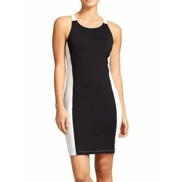 Athleta Dresses & Skirts - Athleta Black and White Colorblock Swim Dress